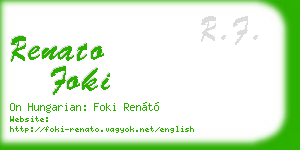 renato foki business card